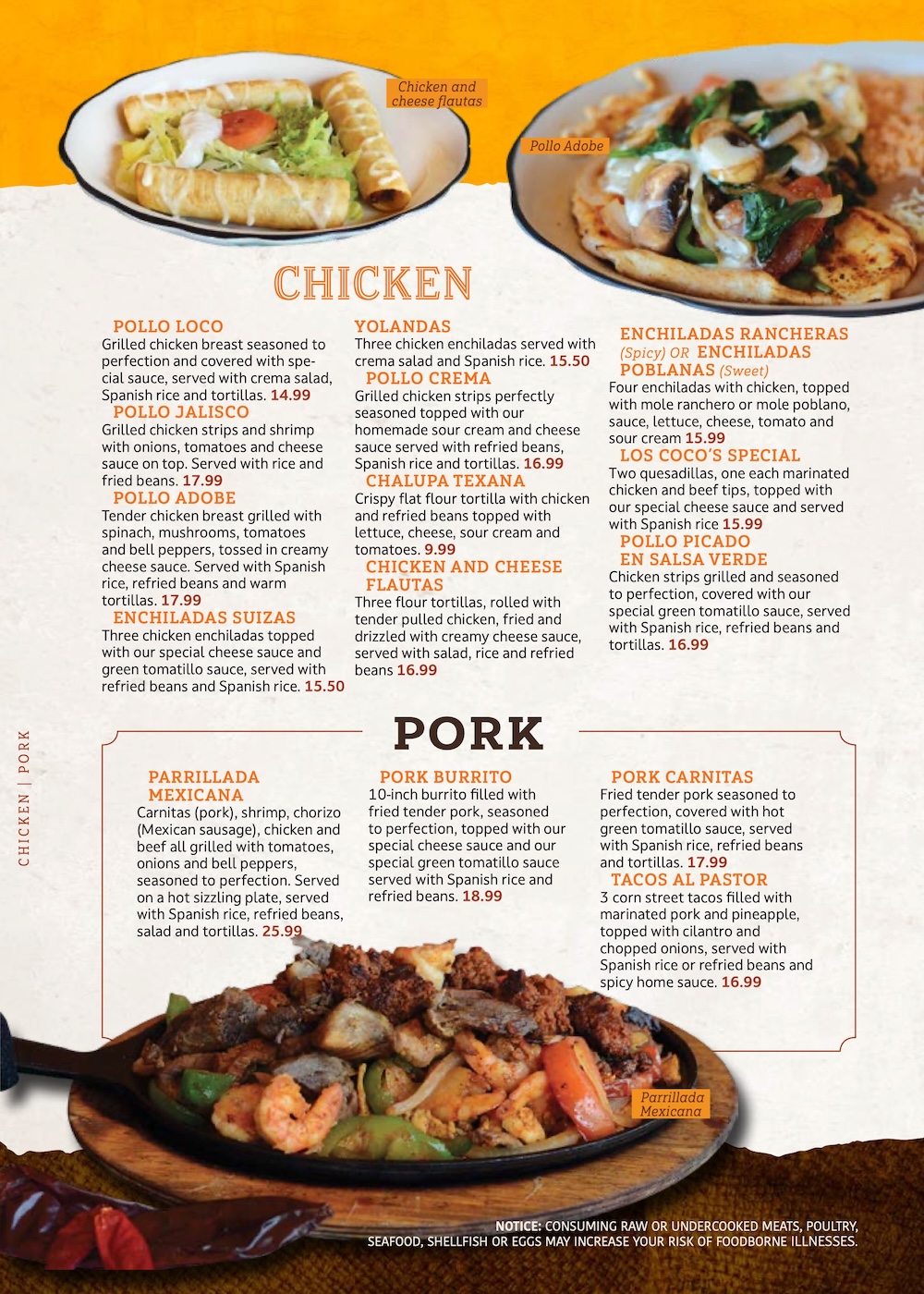 El Jalisco Menu