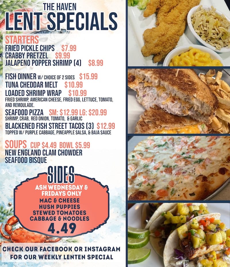2026 Haven Lent Specials