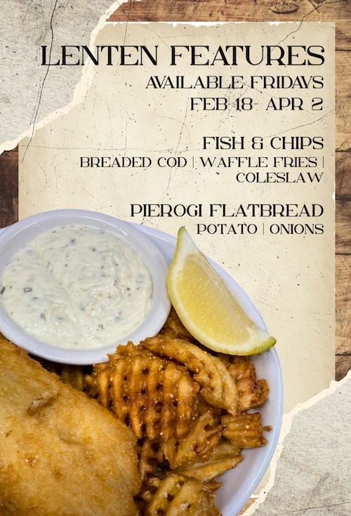 2026 Tap 814 Lent Specials